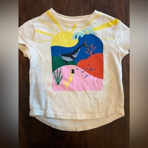 Hanna Andersson ocean undersea graphic tee size 85/2T